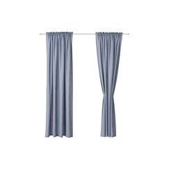 URBANARA Vorhang 2er-Set Solana Helles Graublau 140x320cm