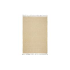 URBANARA Teppich Barota 90x130cm Recycelter Outdoor Teppich Sandgelb