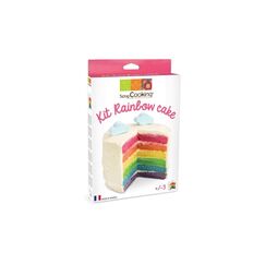 ScrapCooking Set Regenbogen Cake 4 Farbpulver