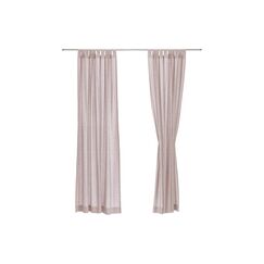 URBANARA Vorhang 2er-Set Tolosa Blasses Rosa 140x320cm