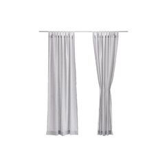 URBANARA Vorhang 2er-Set Tolosa Hellgrau 140x320cm