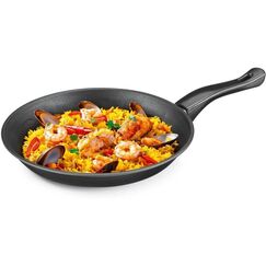 BRATmaxx Karbonstahl Pfanne 28cm schwarz, kratzbeständig