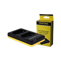 PATONA Dual Ladegerät LP-E6 zu LP-E6