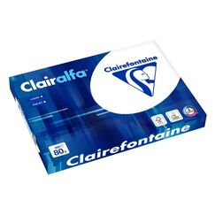 Clairefontaine Clairalfa Kopierpaper A3 FSC Ecolabel Ries à 500 Blatt, 80g, Weisse 171 CIE