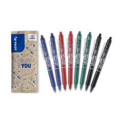 Pilot FlowPack FriXion Clicker 2x blau, 2x rot, 2x grün, 2x schwarz