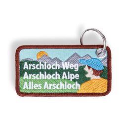 SwissMeme Anhänger Arschloch Alpe, 8.2 x 4.5 cm