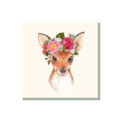 Paper + Design Servietten Floral Deer 33x33cm, 20 Stück. 3-lagig FSC