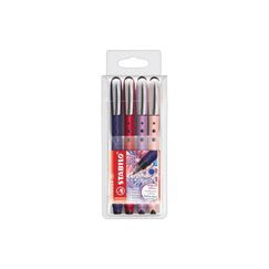 Stabilo Worker+ colorful Tintenroller 4er Etui