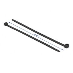 DeLOCK Kabelbinder hitzebeständig L 380 x B 7,6 mm schwarz 50 Stück