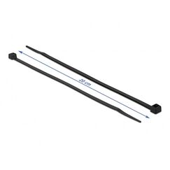 DeLOCK Kabelbinder mit hoher Zugfestigkeit L 200 x B 4,8 mm schwarz 100 Stück