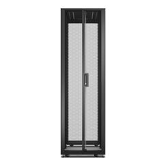 APC Easy Rack 600mm/42HE/1200mm mit Dach, Rollen, Füßen und 4 Halterungen, ohne Seitenteile, Boden, schwarz