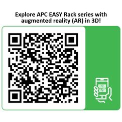 APC Easy Rack 600mm/24HE/1200mm mit Dach, Seitenwand, Rollen, Füßen und 4 Halterungen, ohne Boden, schwarz