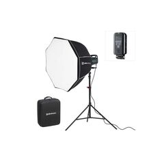 Elinchrom ELC 500 TTL 500 Ws, mit Softbox, Stativ und Sender