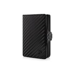 PURISTO KLIK MAGNET Slim Wallet mit Münzfach, Carbon