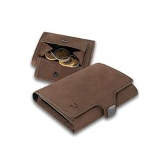 PURISTO KLIK XL Slim Wallet Vintage Braun