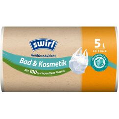 Swirl Müllbeutel, antibac mit Tragegr. 5 L 40 Stück