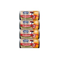 Swirl Müllbeutel elastisch 20l Zugband 20l, 4er Pack