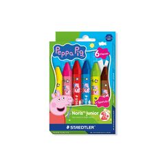 STAEDTLER Noris Junior Wachskreiden Peppa Pig, 6er Karton