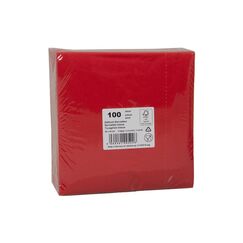 ELCO, Papierservietten 40 cm x 40 cm, 100 S 3 lagig, Zelltuch, Rubinrot