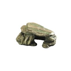 AquaDella Stein m. Moos S 15cm grün