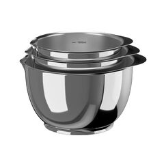 Rosti Rührschüssel Margrethe 3er Set 1.5+ 2+ 3 Liter, Edelstahl