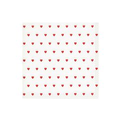 Paper + Design Paper+Design Servietten coeurs red 33x33cm, 16 Stück. 3-lagig, FSC