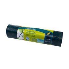 Secolan Mülleimerbeutel 120 Liter 10 Stück pRolle, mit Zugband, 640 x 710 mm