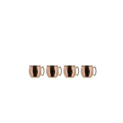 Lyngby Glas Lyngby Shotglas Moscow Mule 8cl, 4 Stück Stahl, 6x4.5x4.5 cm (LxBxH)