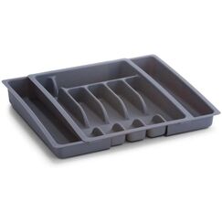 Zeller Present Besteckkasten grau ausz. Grösse: 47.5 x 38 x 6.5 cm(L x B x H)