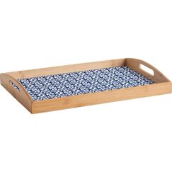 Zeller Present Serviertablett Marokko Bambus/MDF, 44x30x5.5cm