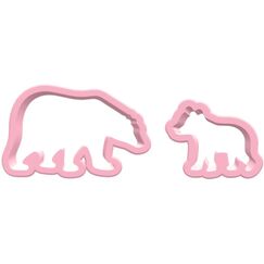 Backshop Ausstechformen Eisbär & Baby 2-teilig