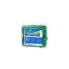 Anhängernetz PP 3mm/1.5x2.7m grün MW 45mm knotenlos, mit elast. Seil
