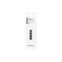 Office Magnet aus Stahl quadratisch extra stark, 4 Stk.