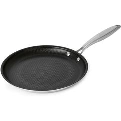 BRATmaxx Crepe-Pfanne 26cm Edelstahl mit Wabenstruktur