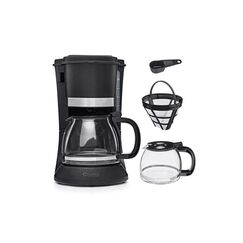 Barista Kaffeemaschine 900W schwarz 1,2l mit Glaskanne & Warmhaltefunktion
