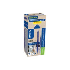 PILOT FriXion Clicker Bonuspack 0.7mm, 12 Stifte + 12 Refills, blau