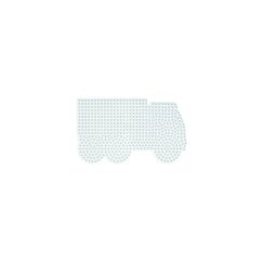 Hama Bügelperlen Platten LKW Weiss, 10 x 17