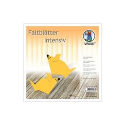 URSUS Ludwig Bähr Faltblätter intensiv uni 20x20 cm 100 Blatt maisgelb