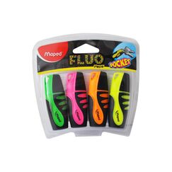Maped Fluo Pocket mini 4er Pack
