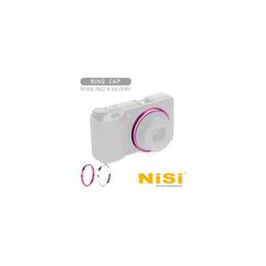 Nisi Ringkappe GR IIIx Rose Red, Silver