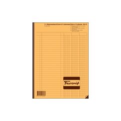 Favorit 3 Kolonnen-Durchschreibebuch weiss weiss, nummeriert, D/F/I, 220x297mm, 50x2
