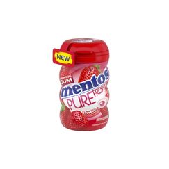 Mentos Gum Pure Fresh Strawberry Bottle 90g