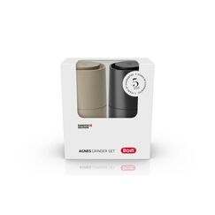 Rosti Salz- & Pfeffermühle Agnes,2er Set Humus/Black, ABS