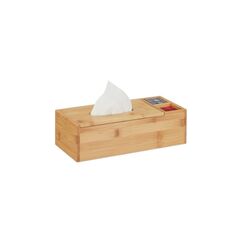 Relaxdays Kosmetiktücherbox mit 2 Seitenfächer