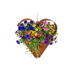 relaxdays Gartendeko Rost Herz 27 x 27 x 10 cm