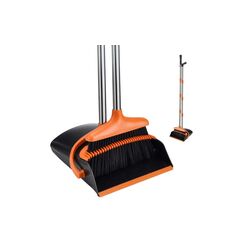 Relaxdays Besen und Kehrschaufel im Set Masse H x B x T: ca. 124 x 25 x 25 cm