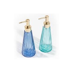 relaxdays Seifenspender 2er Set Grün/Blau