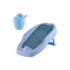 Relaxdays Baby-Badehilfe Haarwaschbecher Blau