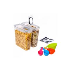 Relaxdays Vorratsdosen Set luftdicht 3,7 Liter, 2 Stück