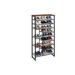Relaxdays Schuhregal mit 10 Ebenen H x B x T: ca. 172,5 x 75 x 30 cm